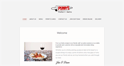 Desktop Screenshot of perryspizza.net